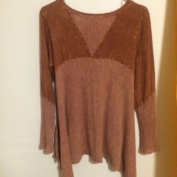 Rust Colored Peasant Top - Picture 4 of 4